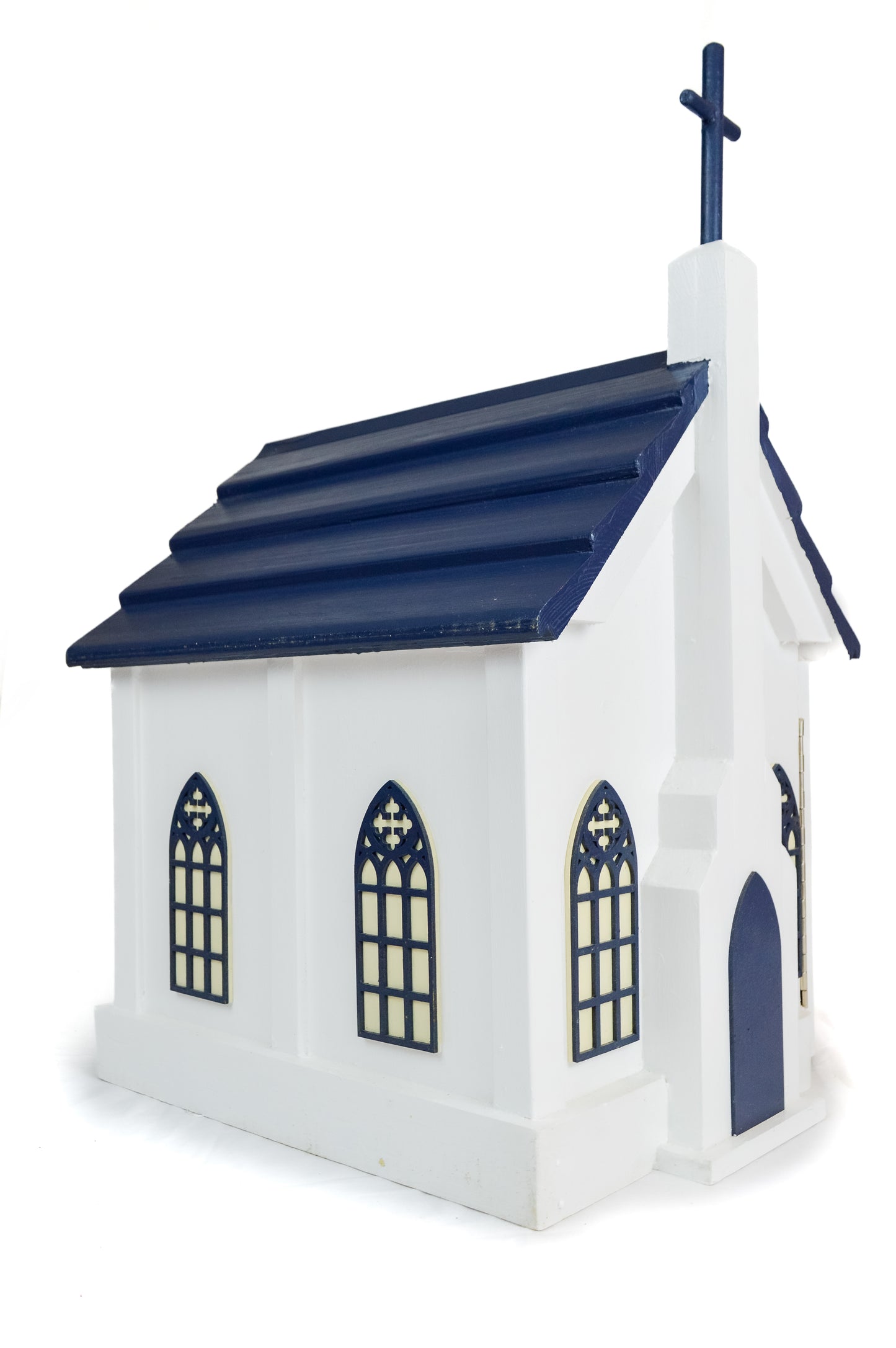 Little Church Library - Blue/White