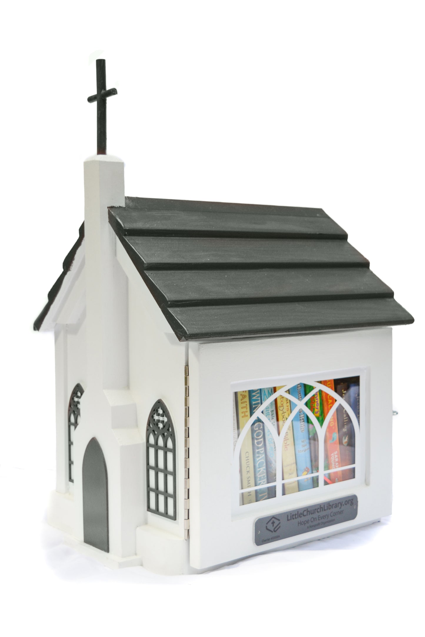 Little Church Library - Gray/White