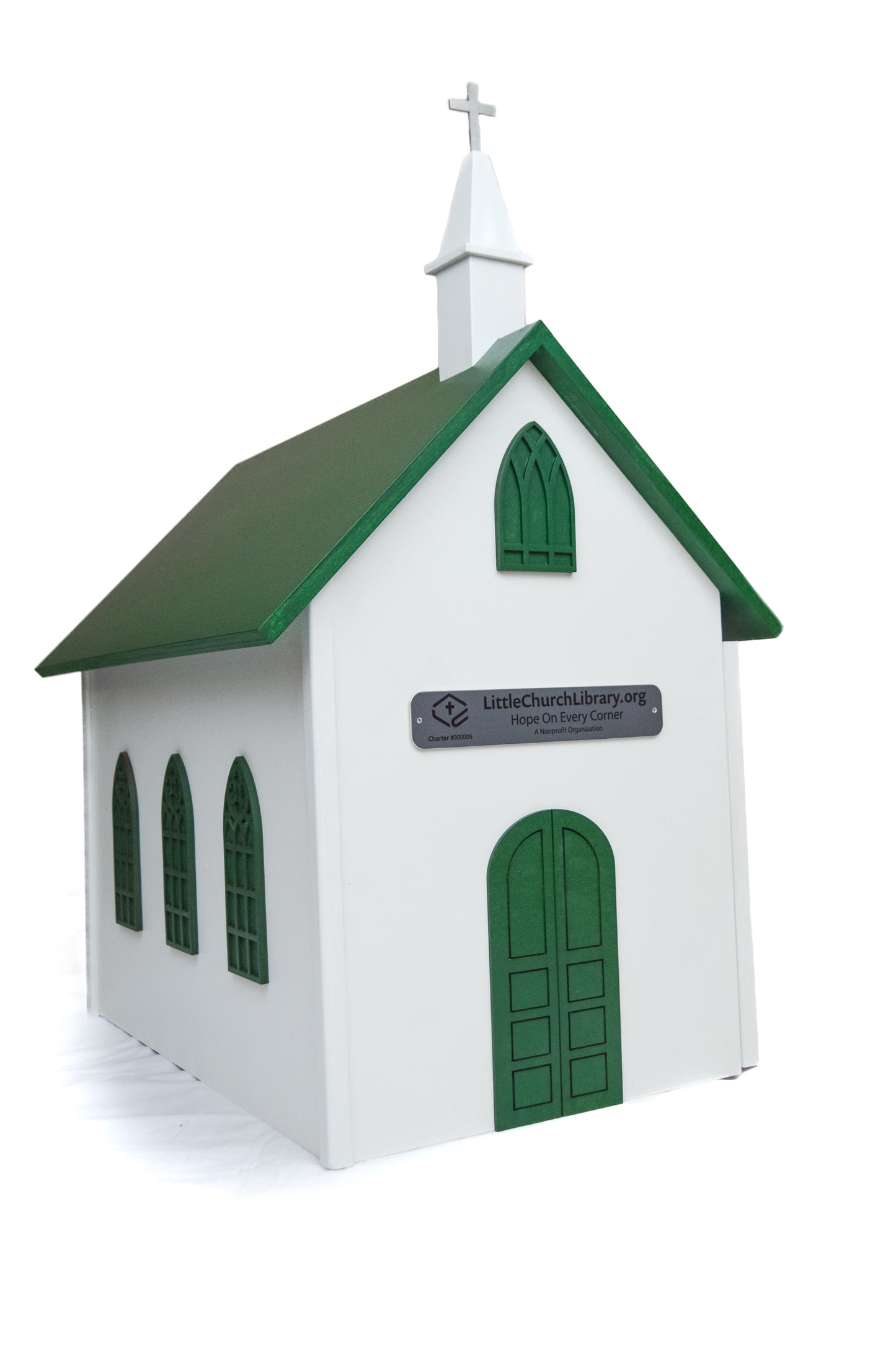 Little Church Library - Green  (Indoor and Outdoor)
