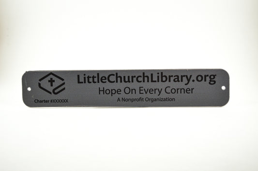 Little Church Library - Charter Sign